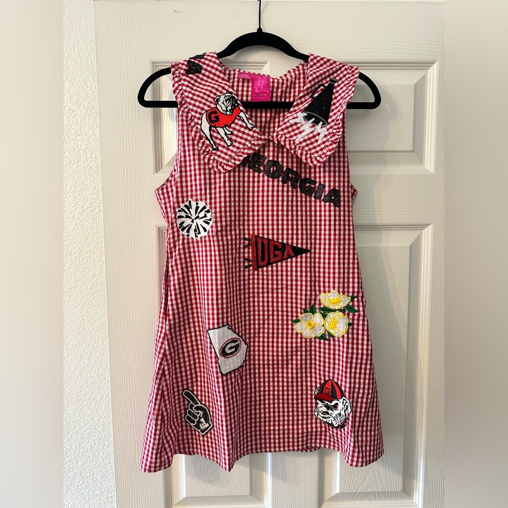 Queen of Sparkles mini icon Gingham collars Dress